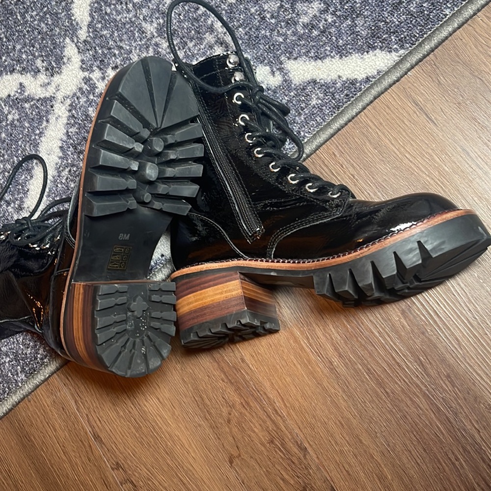 jefrey cambell sycamore black leather woman’s boots - Picture 6 of 14